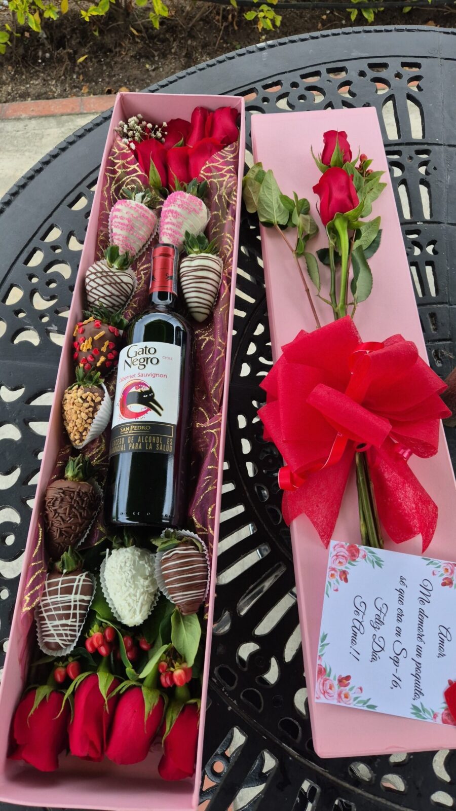 Caja de Rosas Achocolatadas