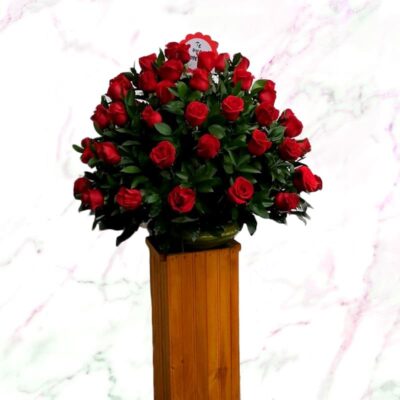 Arreglo Floral Redondo 75 Rosas