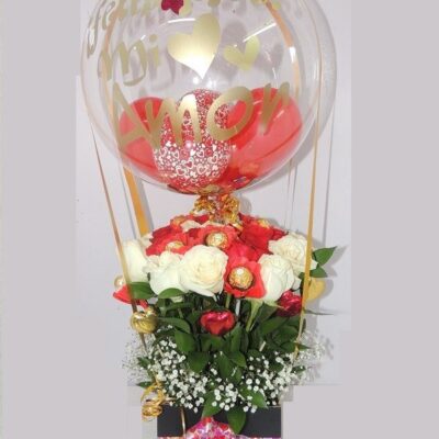 Caja de Rosas Burbuja