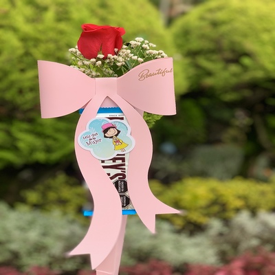 Solitario rosa chocolate