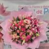 Bouquet buchon lirios, claveles astromelias.