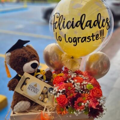 Ancheta Grado Peluche flores