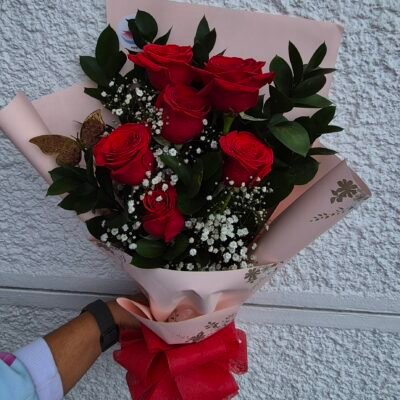Bouquet de  6 Rosas Rojas