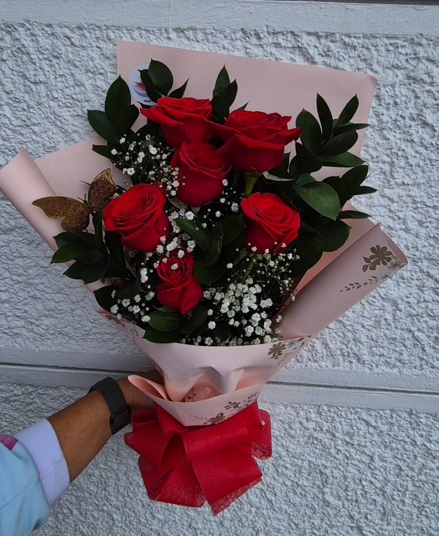 Bouquet de  6 Rosas Rojas