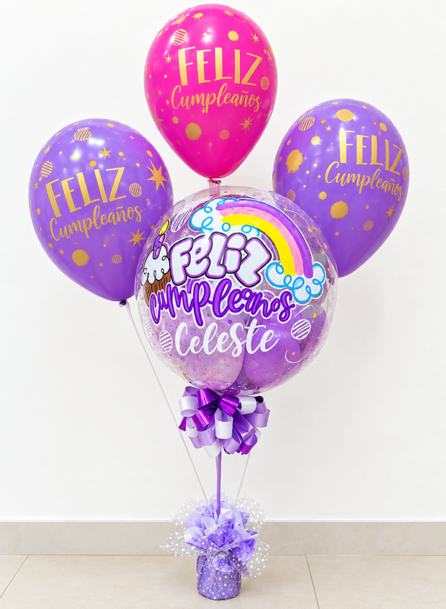 2026/10/1001513466.png Globo Burbuja F.C, con 3 globos en helio.